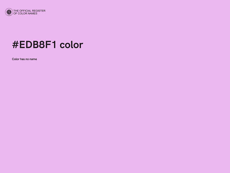 #EDB8F1 color image