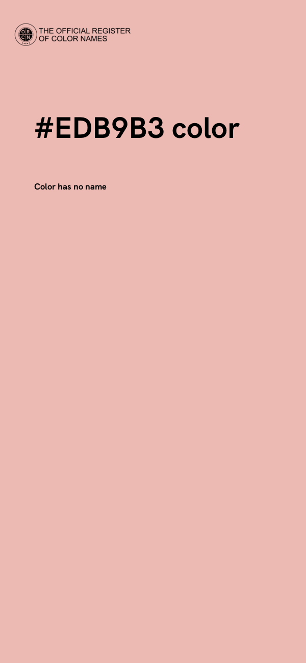 #EDB9B3 color image