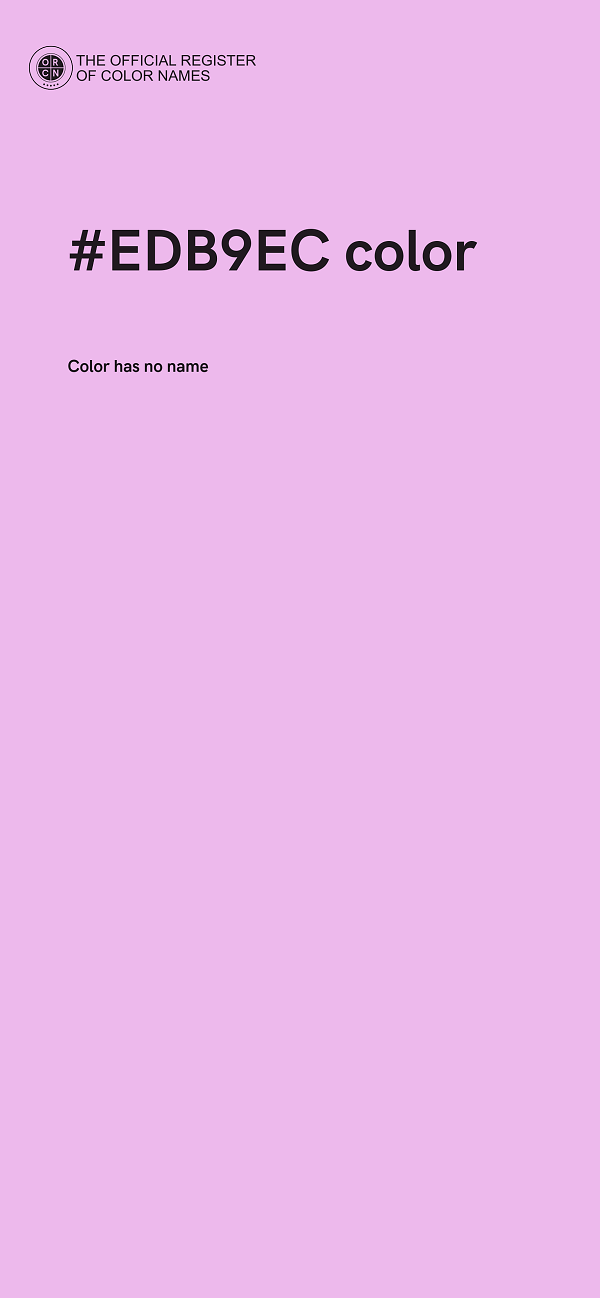 #EDB9EC color image