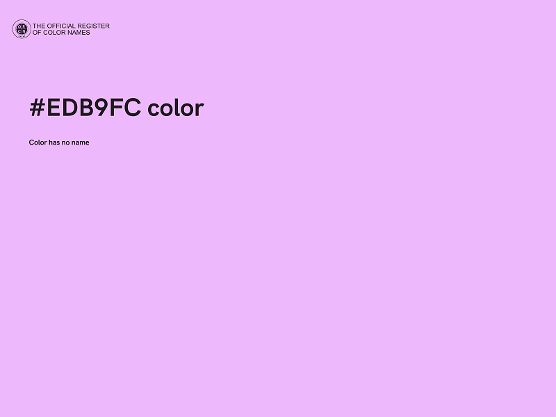 #EDB9FC color image