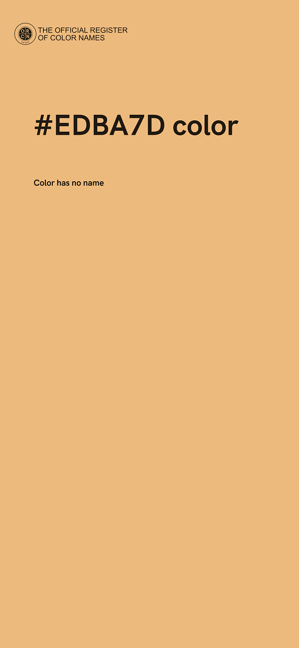 #EDBA7D color image