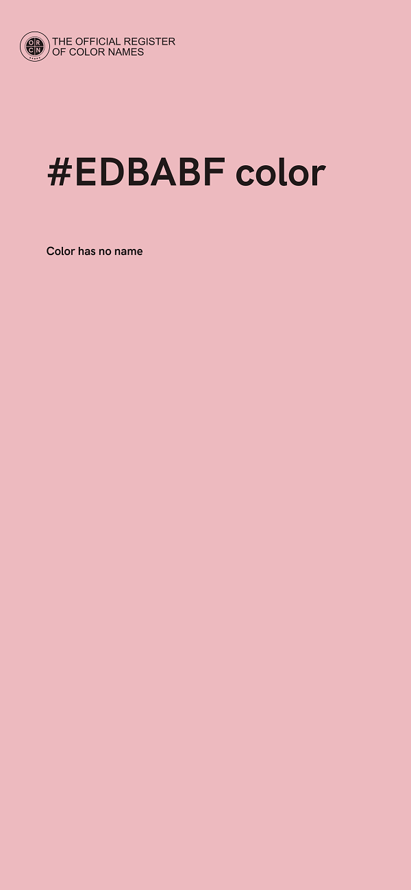 #EDBABF color image