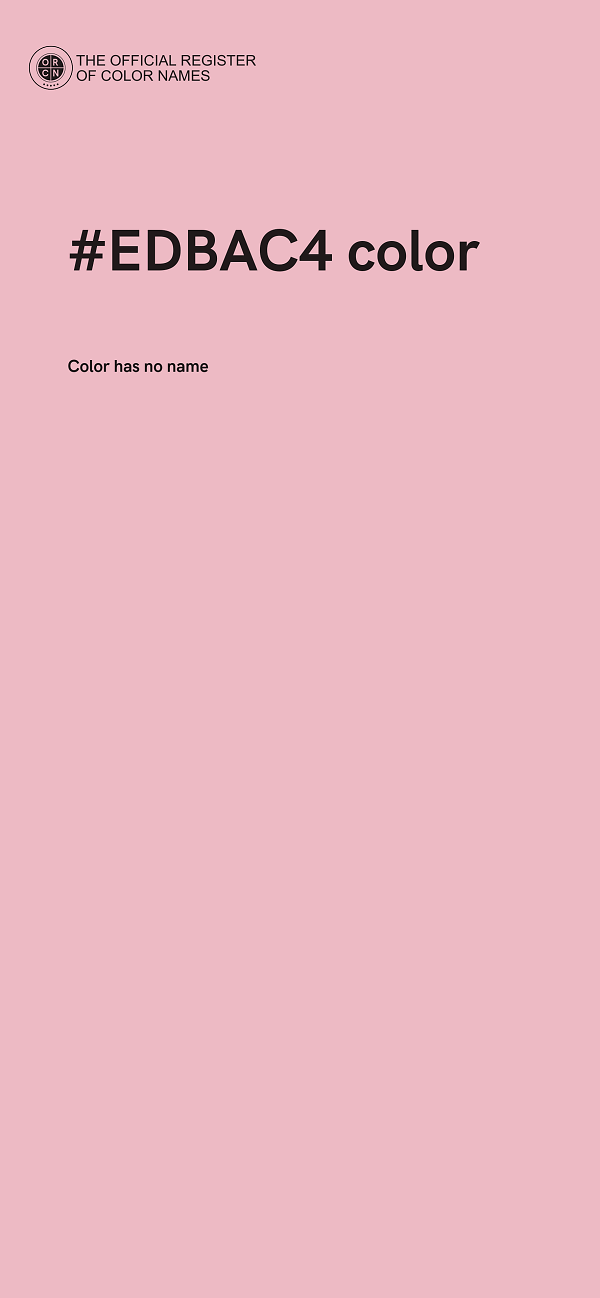 #EDBAC4 color image