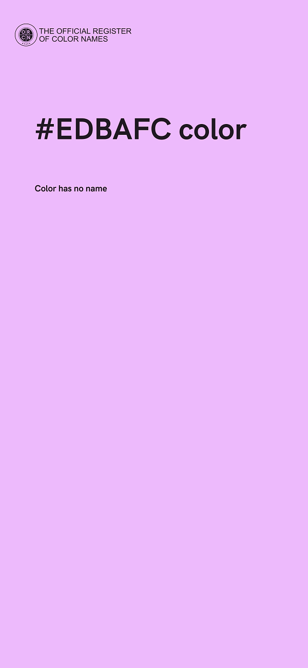 #EDBAFC color image