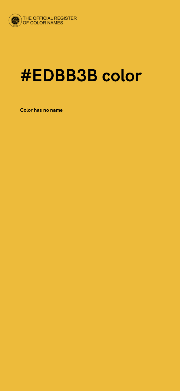 #EDBB3B color image