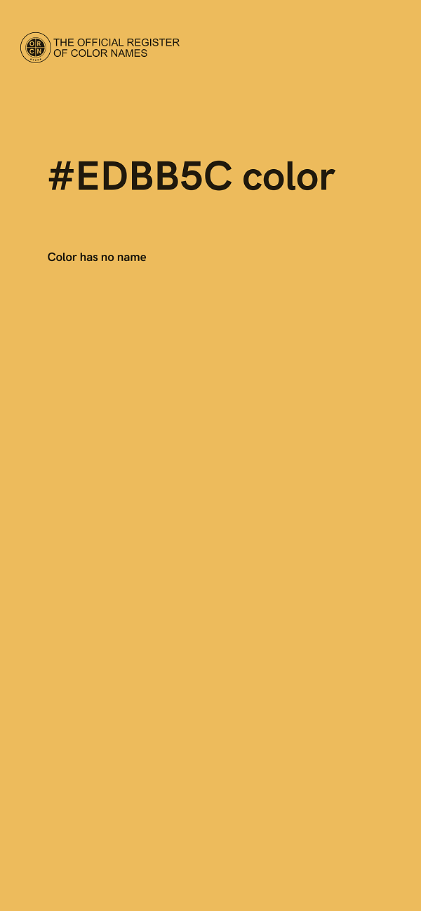 #EDBB5C color image