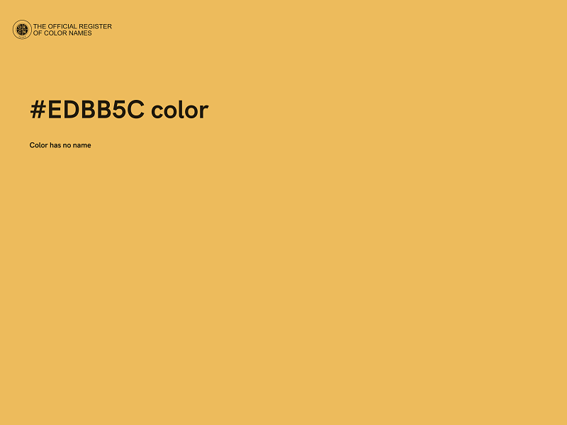 #EDBB5C color image