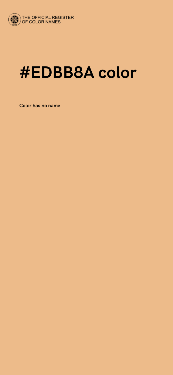 #EDBB8A color image