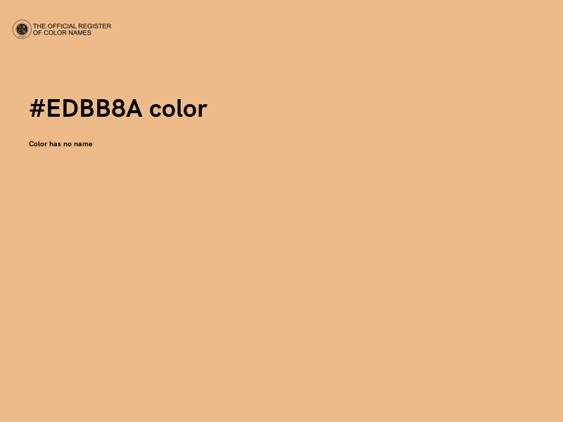 #EDBB8A color image