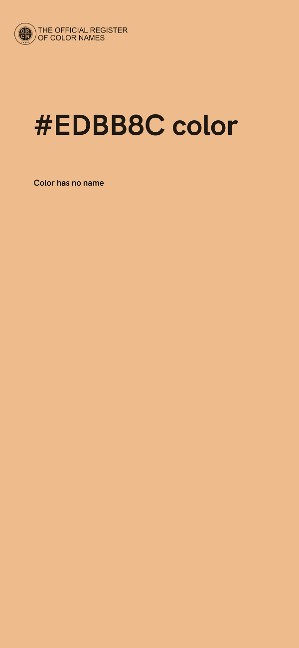 #EDBB8C color image