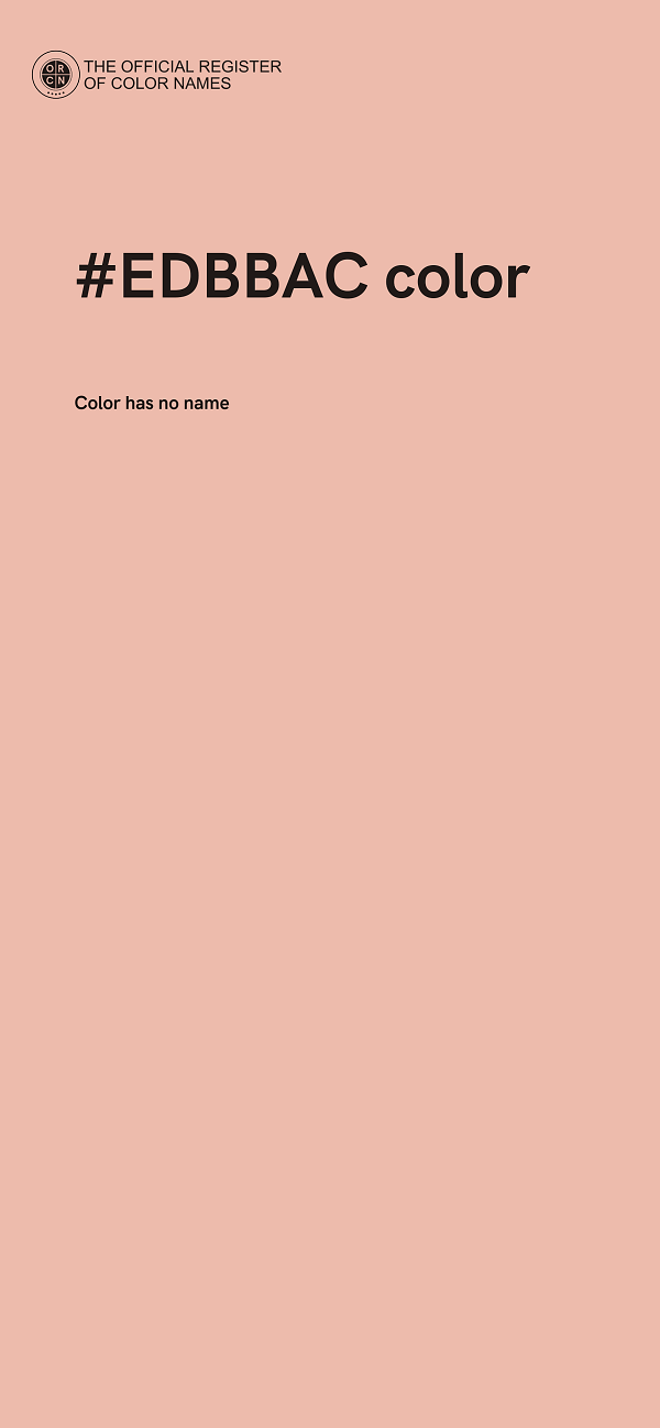 #EDBBAC color image