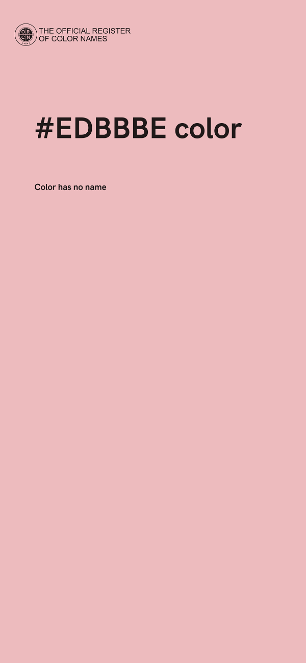 #EDBBBE color image