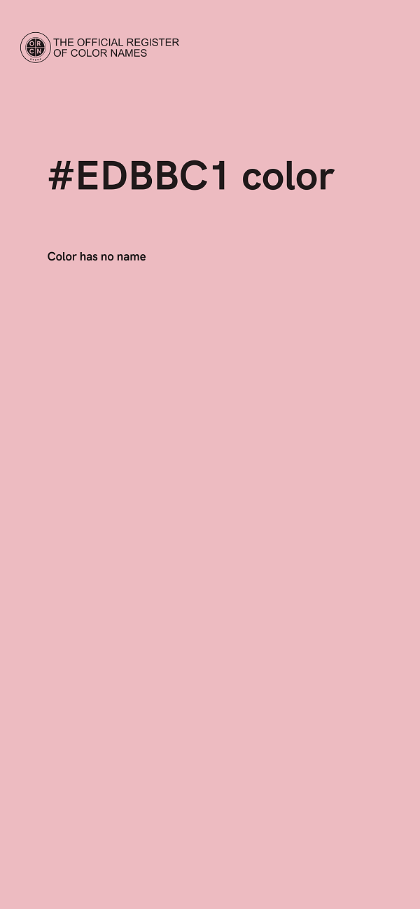 #EDBBC1 color image