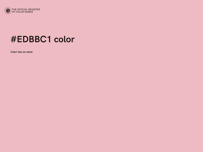 #EDBBC1 color image