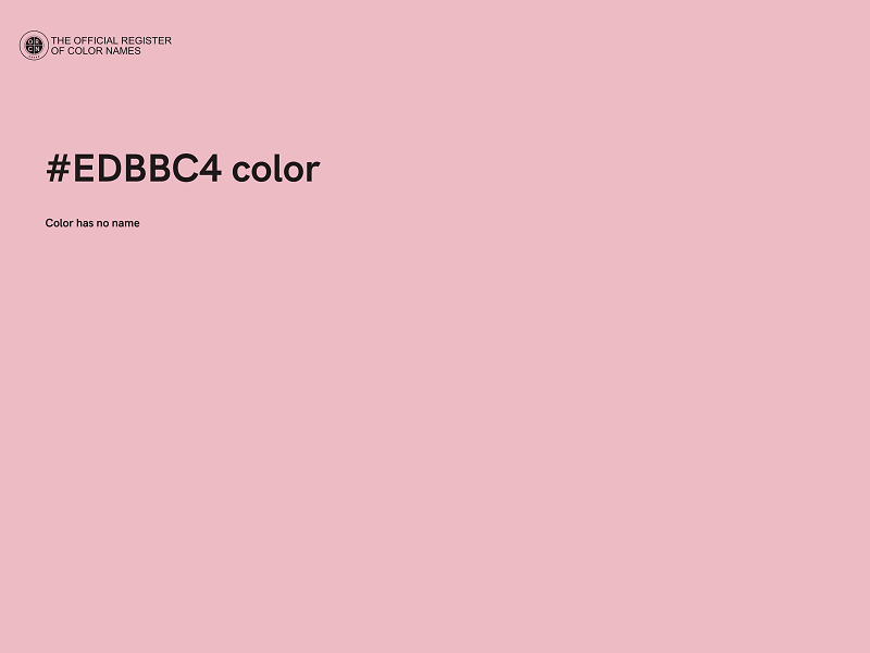#EDBBC4 color image