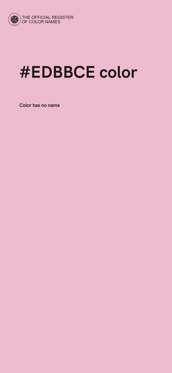 #EDBBCE color image