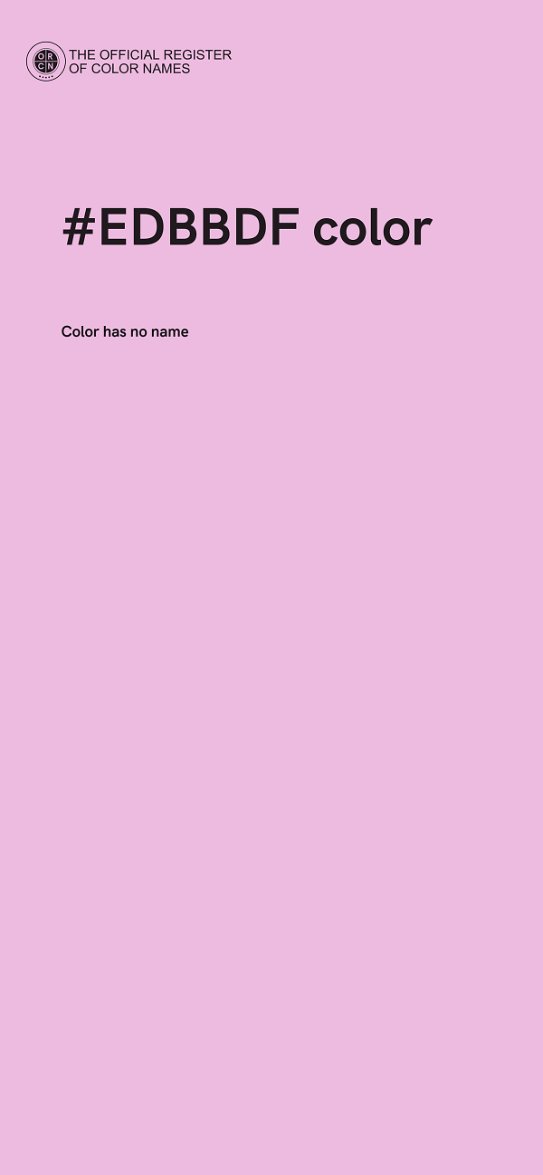 #EDBBDF color image