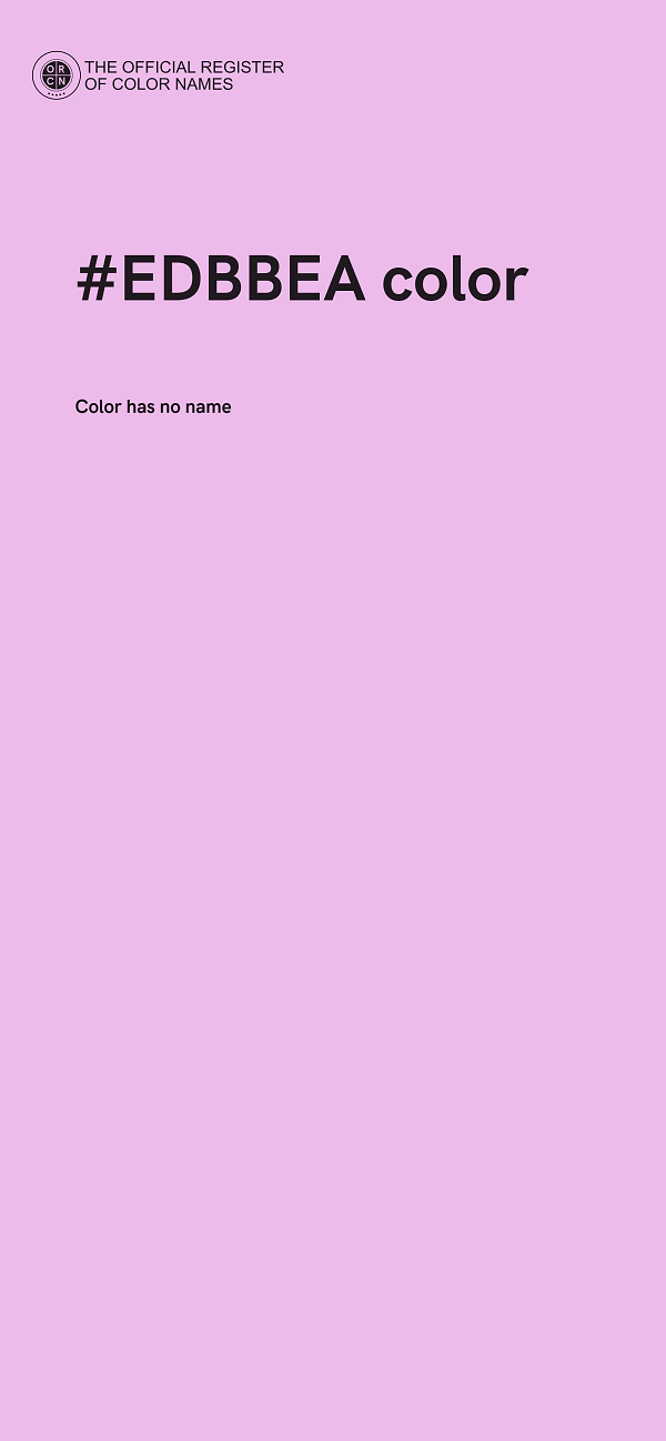 #EDBBEA color image