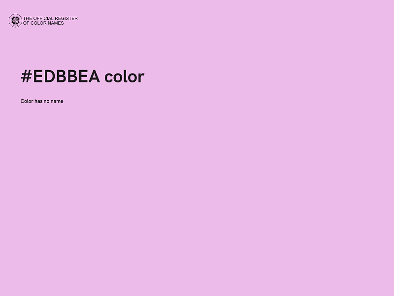 #EDBBEA color image