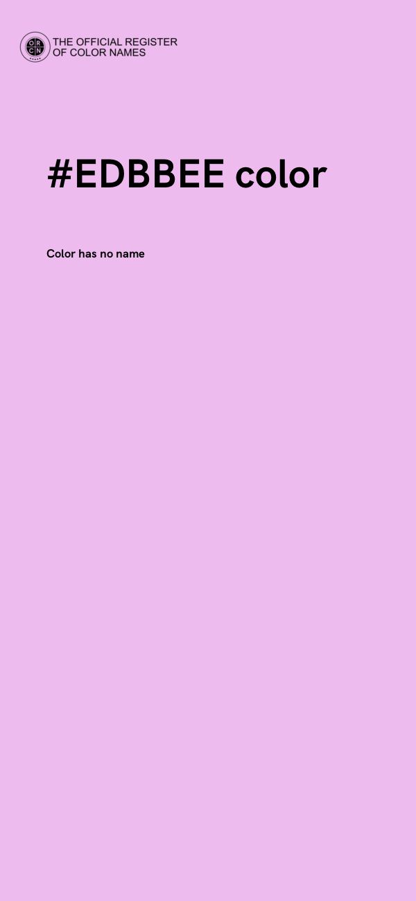 #EDBBEE color image