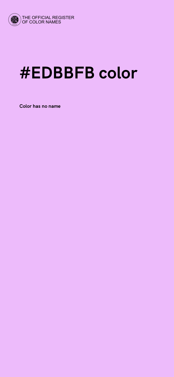#EDBBFB color image
