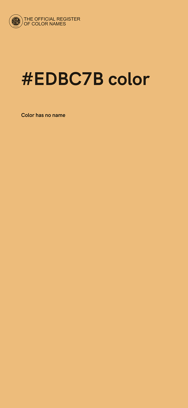 #EDBC7B color image