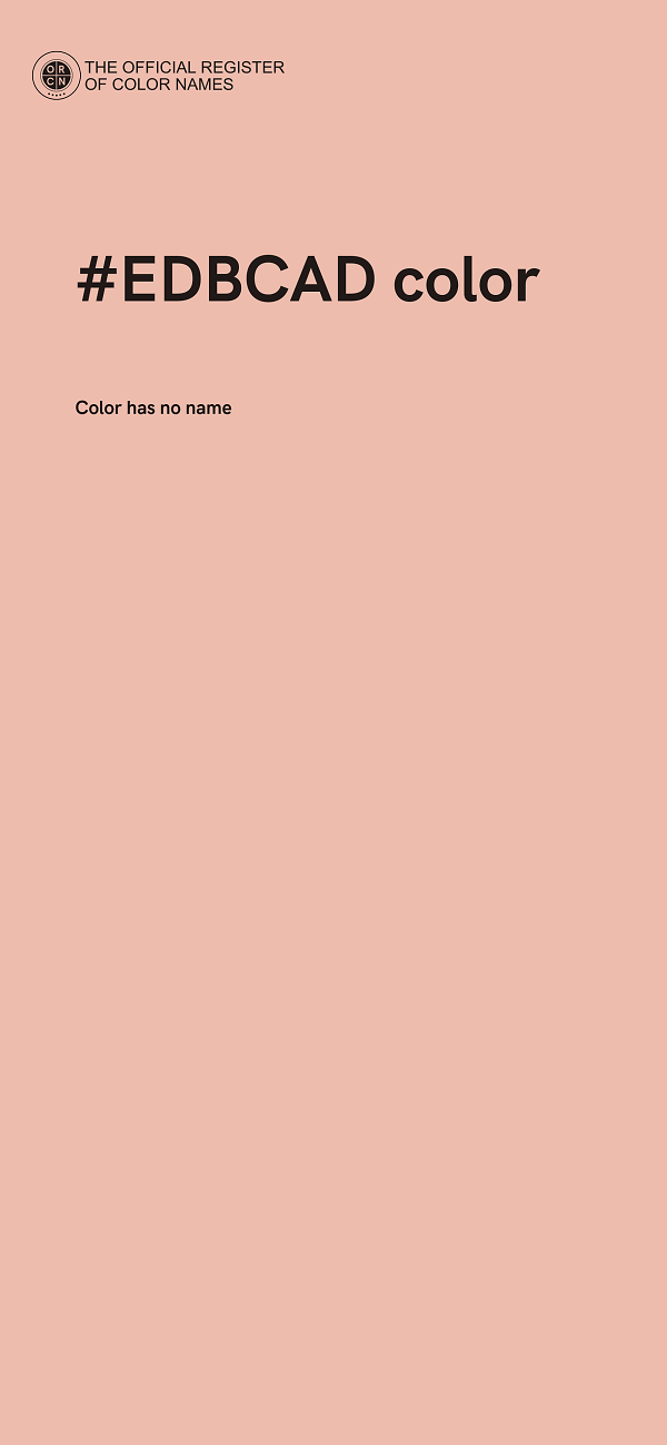 #EDBCAD color image