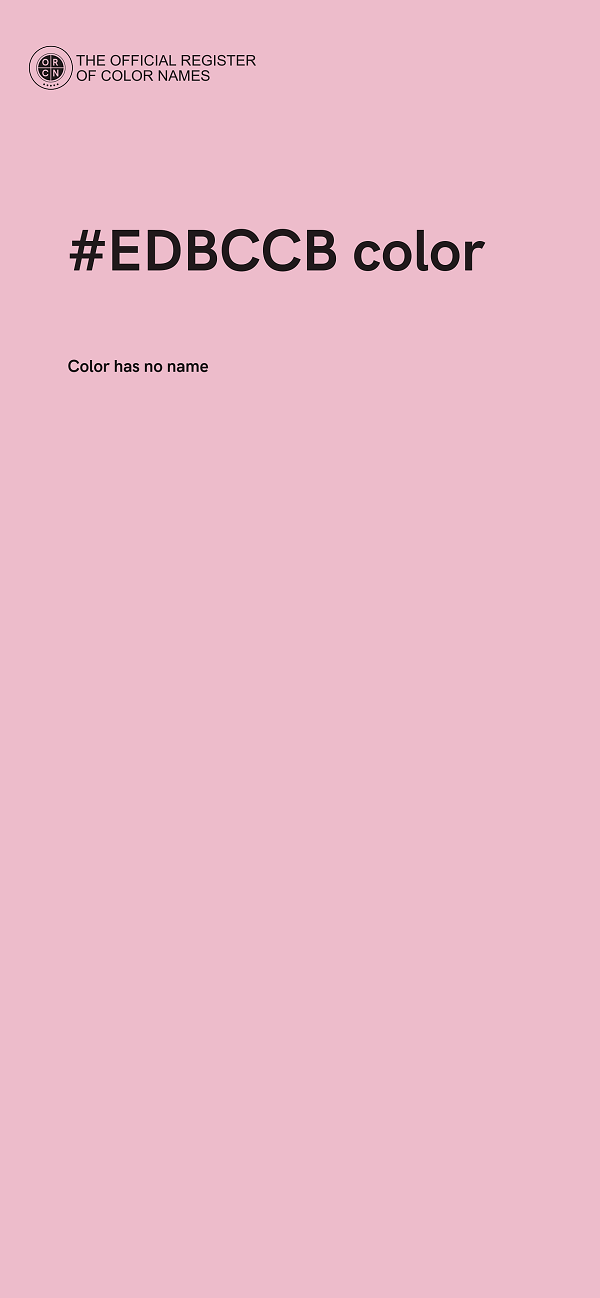 #EDBCCB color image
