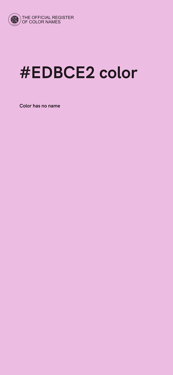 #EDBCE2 color image