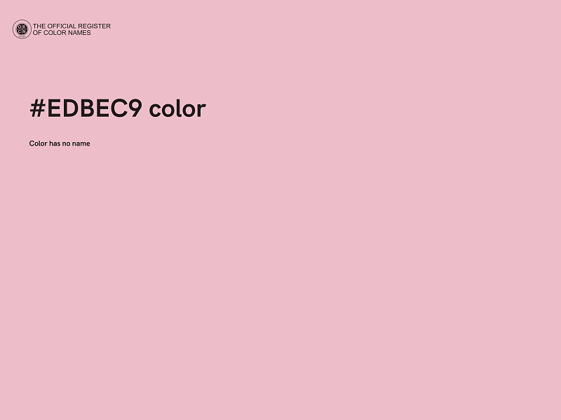 #EDBEC9 color image
