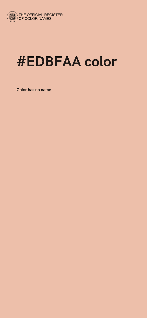 #EDBFAA color image