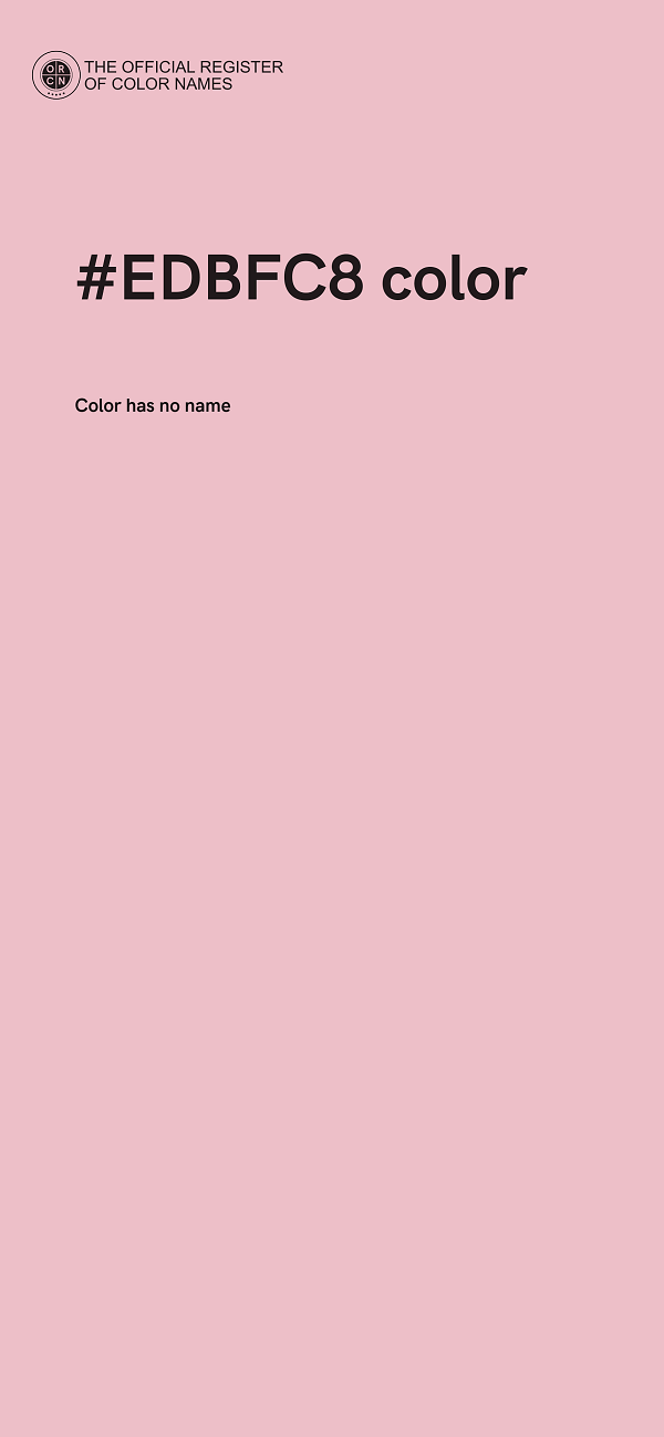 #EDBFC8 color image