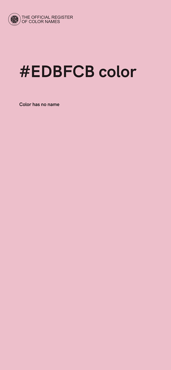#EDBFCB color image