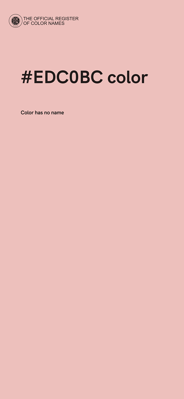 #EDC0BC color image