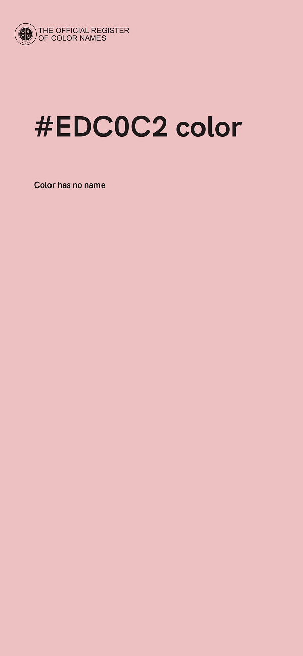 #EDC0C2 color image