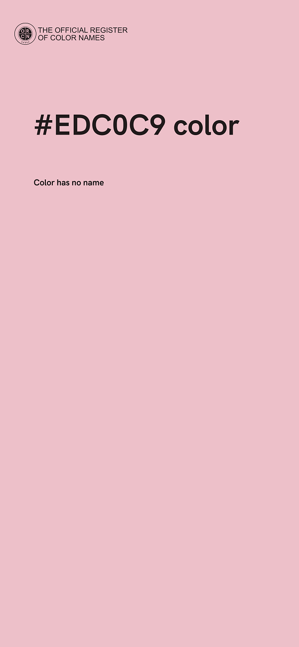 #EDC0C9 color image
