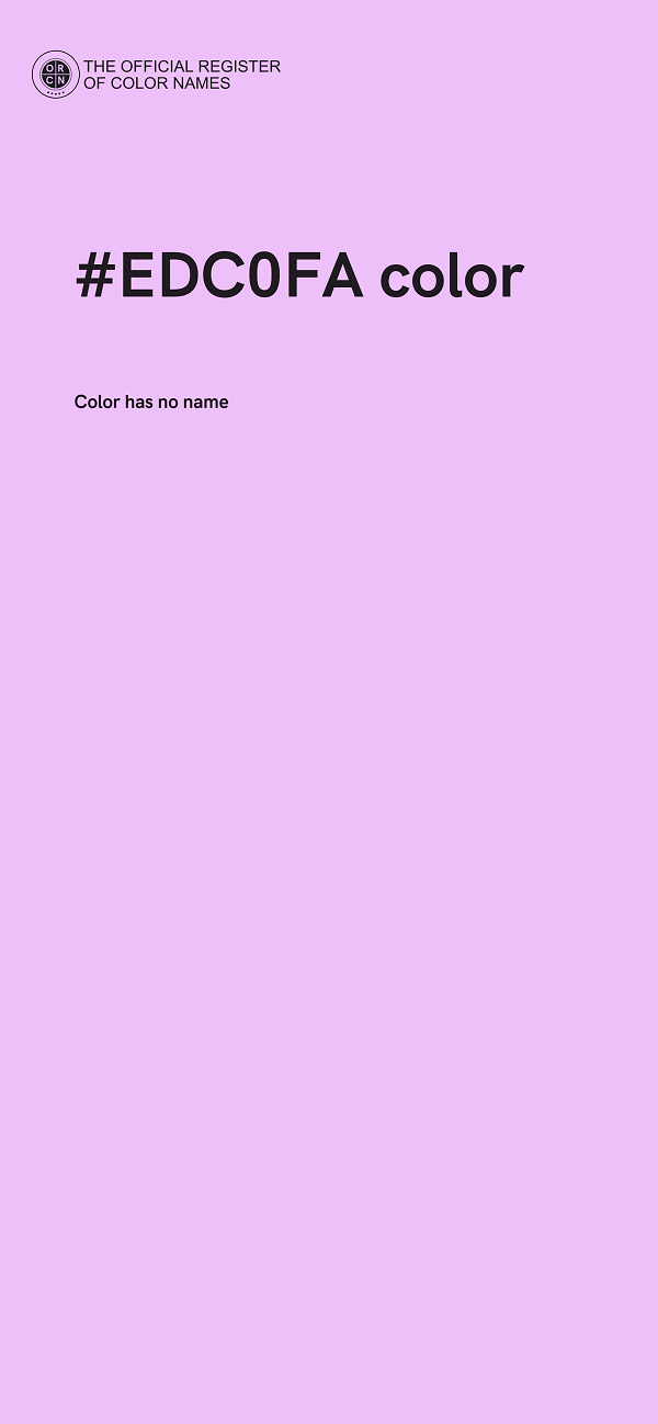 #EDC0FA color image