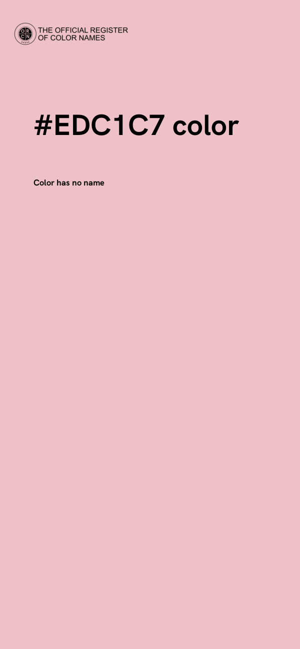 #EDC1C7 color image