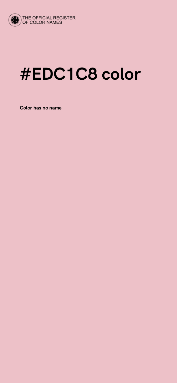 #EDC1C8 color image