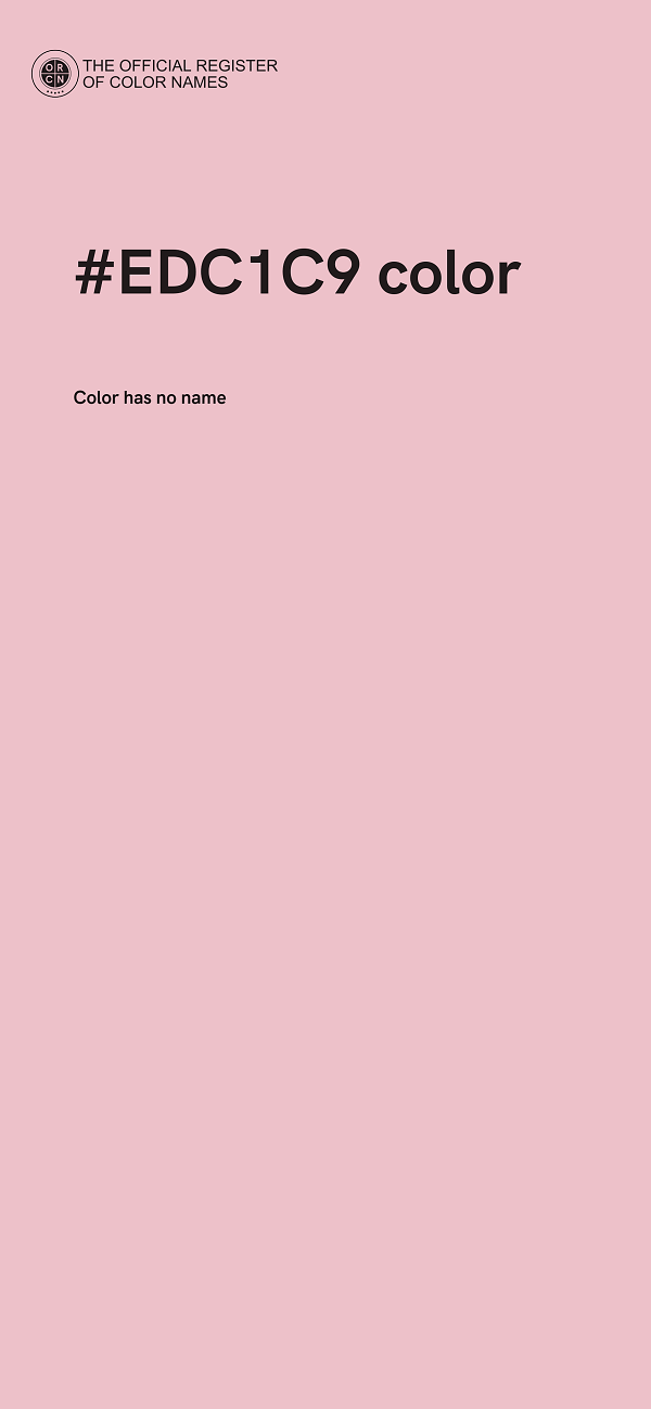 #EDC1C9 color image