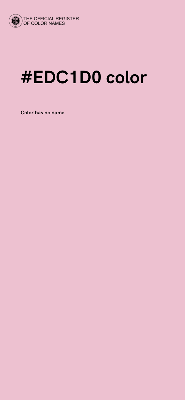 #EDC1D0 color image