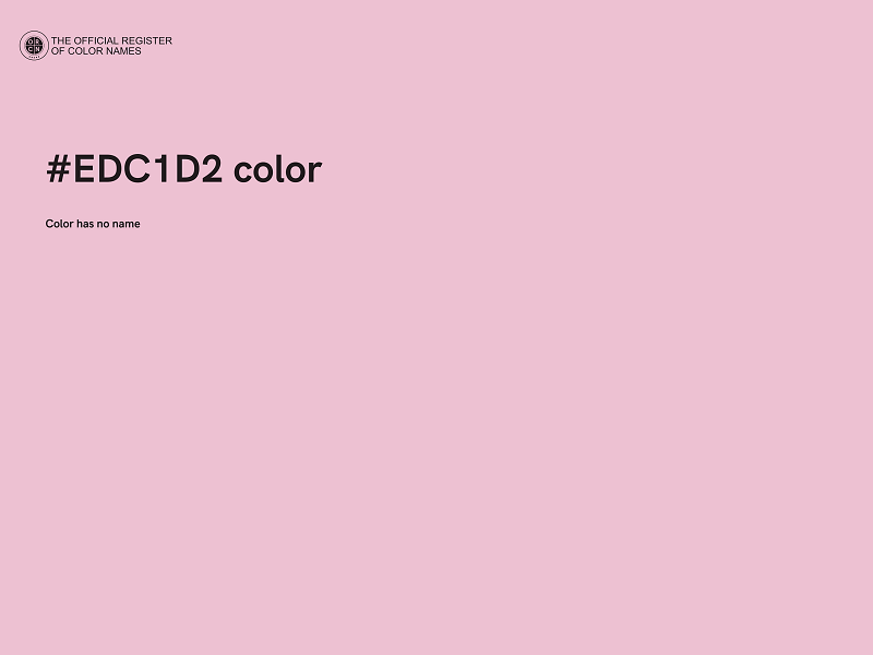 #EDC1D2 color image