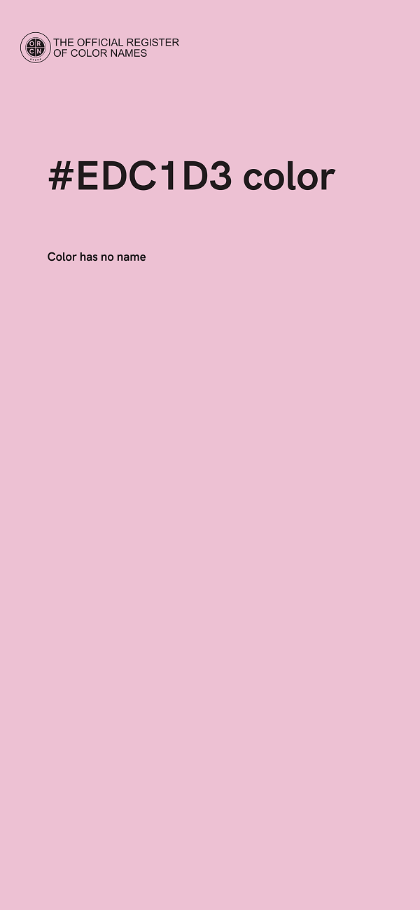 #EDC1D3 color image