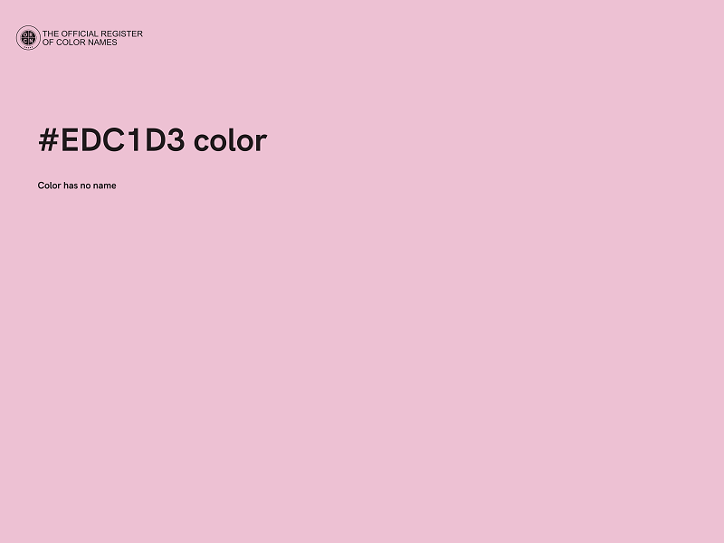 #EDC1D3 color image