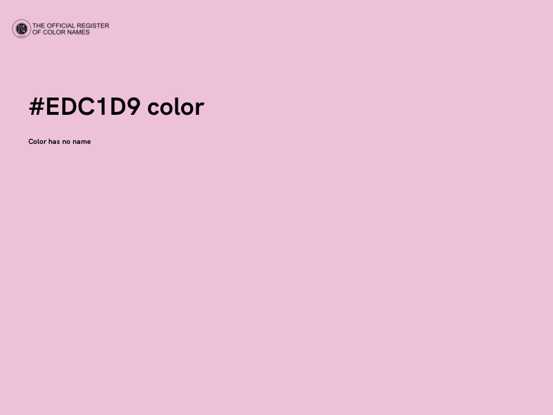 #EDC1D9 color image