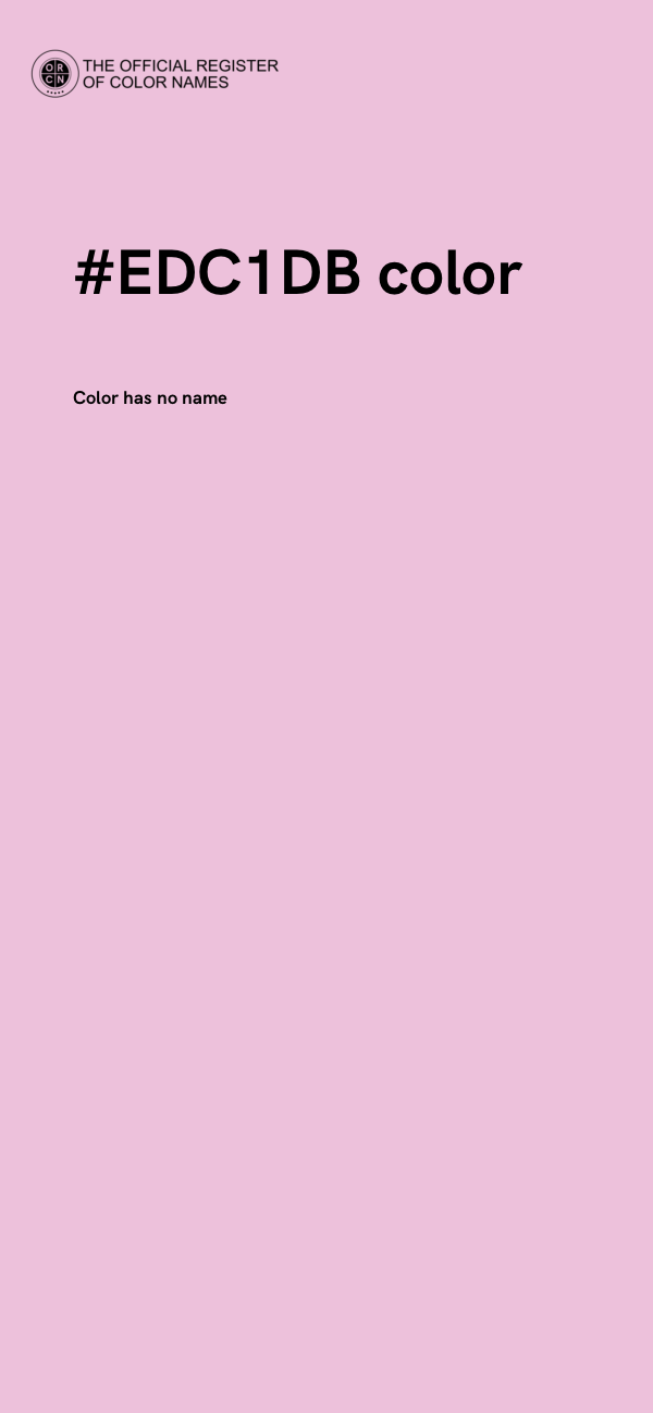 #EDC1DB color image
