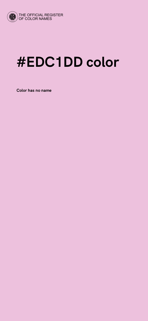 #EDC1DD color image