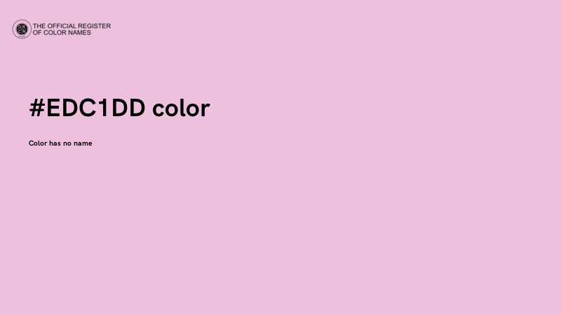 #EDC1DD color image