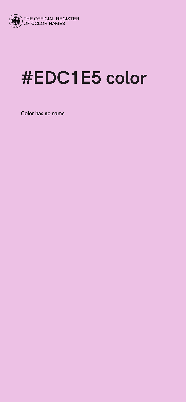 #EDC1E5 color image