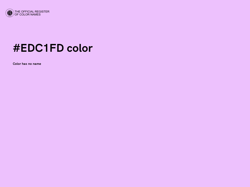 #EDC1FD color image